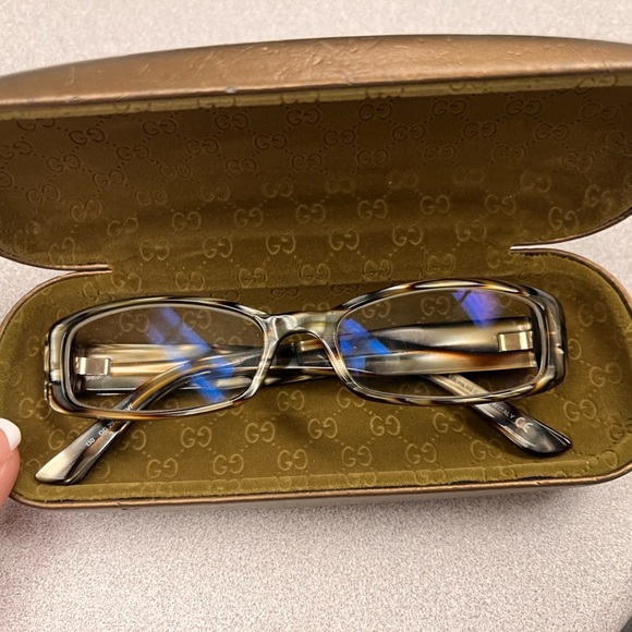 Gucci GG 2973 SVF Dark Brown Marble Eyeglasses Frames 50-16 130 Italy Designer - Picture 7 of 9